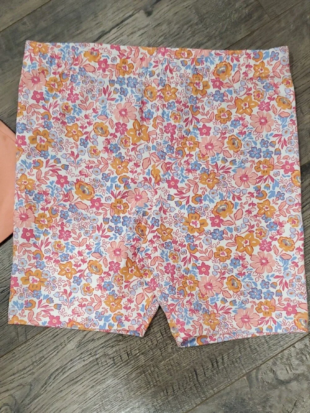Peach Ruffle Collar Kids Matching Set